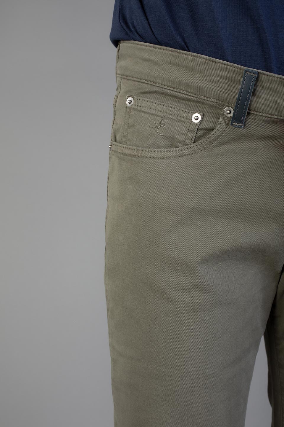 Gabardine 5 tasche Green